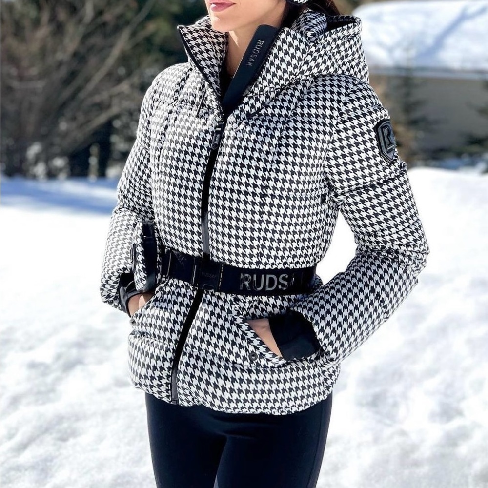 Rudsak houndstooth ski Jacket
